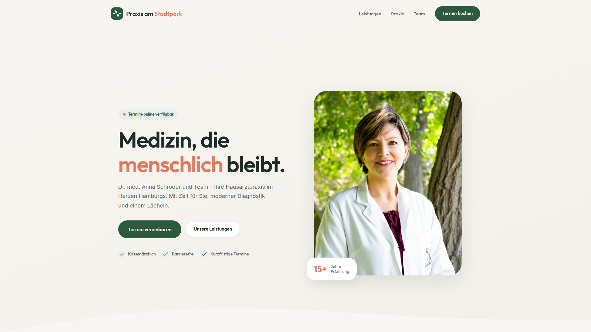 Gestaltungsbeispiel — modern & dynamisch